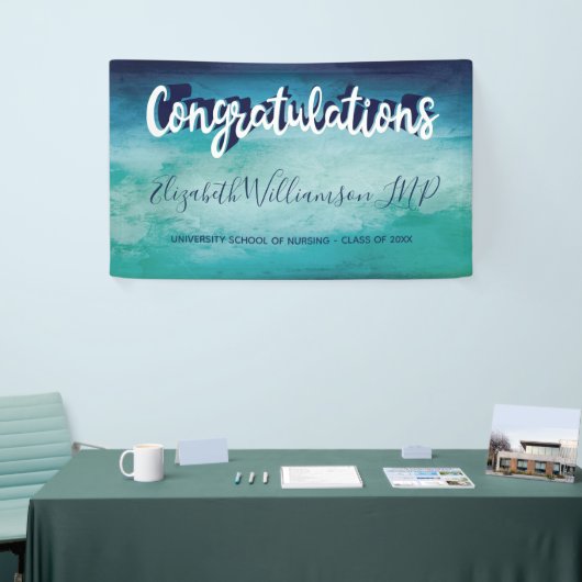 Gefeliciteerd Nurse Practitioner Medical Afstudeer Spandoek (Beurs)