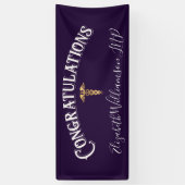Gefeliciteerd Nurse Practitioner Medical Paarse Spandoek (Verticaal)