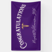 Gefeliciteerd Nurse Practitioner Medisch Afstudeer Spandoek (Verticaal)