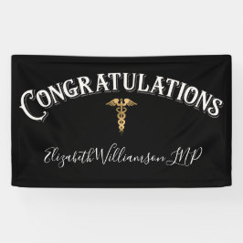 Gefeliciteerd Nurse Practitioner Medisch Elegant Spandoek