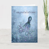 Gefeliciteerd Octopus Kon Je Knuffelen Kaart (Voorkant)