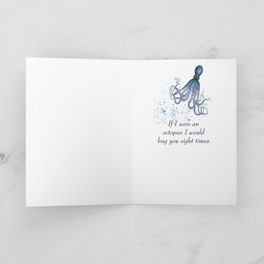 Gefeliciteerd Octopus Kon Je Trouwdag Vieren Kaart (Binnen)