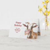 Gefeliciteerd, officieel oude geit waar we van hou kaart (Gele Bloem)