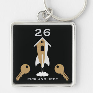 Gefeliciteerd officiële huiseigenaren sleutelhanger