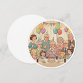Gefeliciteerd Oma Vintage Ontwerp Save The Date (Voorkant / Achterkant)