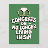 Gefeliciteerd omdat je niet langer in zonde leeft briefkaart (Voorkant)