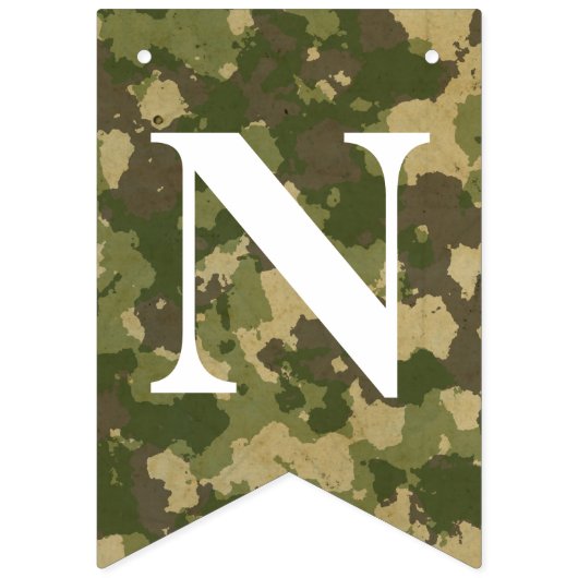  GEFELICITEERD! op CAMOUFLAGE Vlaggetjes (Derde vlag)