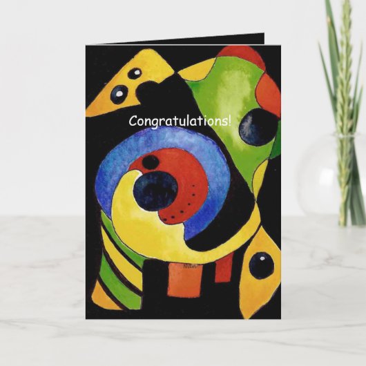 Gefeliciteerd op je afstuderen kaart (Voorkant)