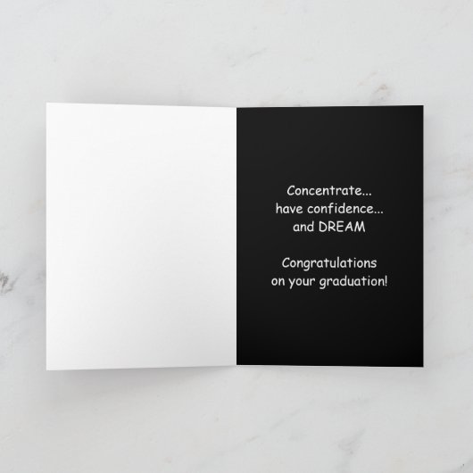 Gefeliciteerd op je afstuderen kaart (Binnen)