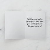 Gefeliciteerd op jullie trouwdag kaart (Binnen)