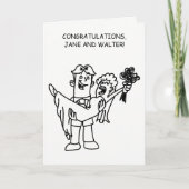 Gefeliciteerd op jullie trouwdag voor een leuk ste kaart (Voorkant)