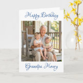 Gefeliciteerd Opa Foto Sjabloon Persoonlijk (Gele Bloem)