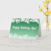 Gefeliciteerd, Opa! Kaart (Gele Bloem)