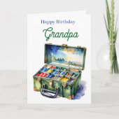 Gefeliciteerd Opa | Visuitrustingdoos Kaart (Voorkant)