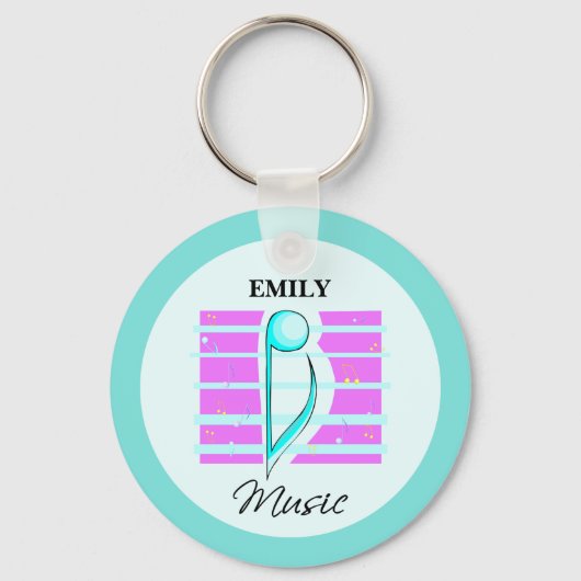 Gefeliciteerd, opmerking: muzikale prestaties sleutelhanger (Voorkant)