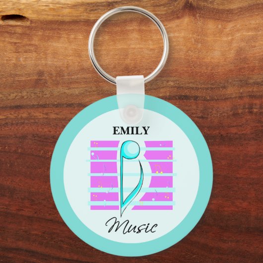 Gefeliciteerd, opmerking: muzikale prestaties sleutelhanger (Voorkant)