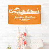 Gefeliciteerd Oranje Afstudeerfeest Spandoek (Insitu)