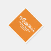 Gefeliciteerd Oranje Graduation Party Servet (Hoek)
