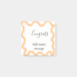 Gefeliciteerd oranje spiraal Spaanse rand boho ret Post-it® Notes