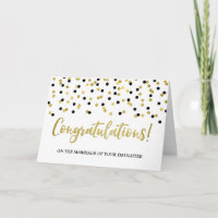 Gefeliciteerd Ouders van de Bride Gold Black