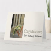 Gefeliciteerd ouders van de bruinbruiloft kaart (Voorkant)