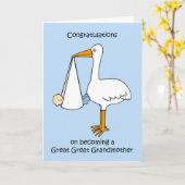 Gefeliciteerd overgrootmoeder aan jongen kaart (Gele Bloem)