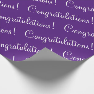 Gefeliciteerd Paars Inpakpapier