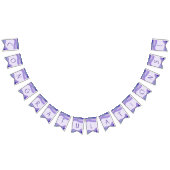 Gefeliciteerd Paarse lavender Geometric Pattern Vlaggetjes (Alle)