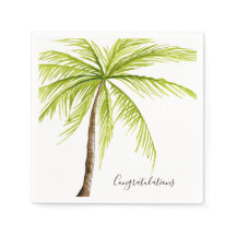 Gefeliciteerd Palm Tree Custom Island Beach