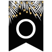 Gefeliciteerd Palms Black Gold Vlaggetjes (Tweede vlag)