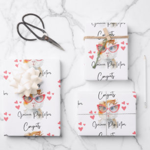 Gefeliciteerd pap mam van Guinee Inpakpapier Vel