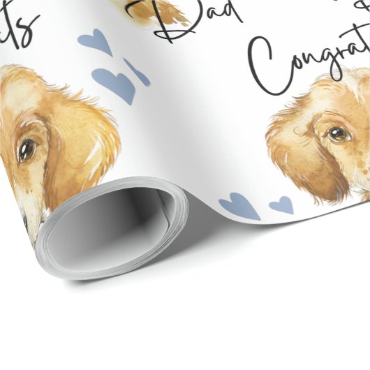 Gefeliciteerd pap pakpapier (Rol Hoek)