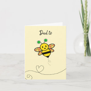 Gefeliciteerd papa Bee met je happy news kaart