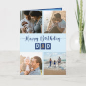Gefeliciteerd papa foto collage beste papa kaart (Voorkant)