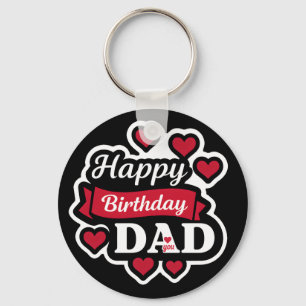 Gefeliciteerd papa met je verjaardag sleutelhanger