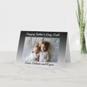 Gefeliciteerd Papa met Vaderdag Persoonlijke Fotok Kaart (Voorkant)