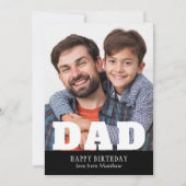 Gefeliciteerd papa moderne gepersonaliseerde foto (Voorkant)