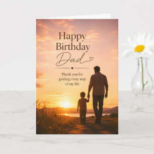 Gefeliciteerd papa Zonsondergangkaart, verjaardags Kaart