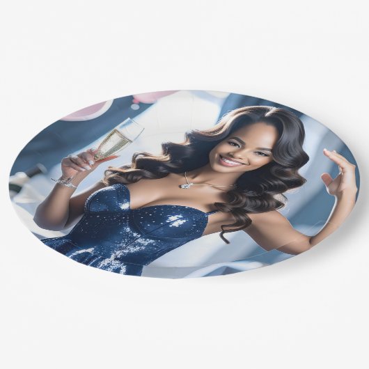 Gefeliciteerd Papieren Bordje (Gekanteld)