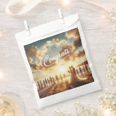 Gefeliciteerd papieren zak bedankzakje (Geknipt)