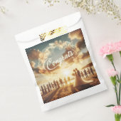 Gefeliciteerd papieren zak bedankzakje (Gezegeld)