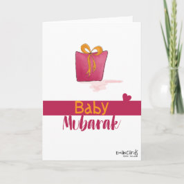 Gefeliciteerd - Pasgeborene in een cadeaudoos Kaart