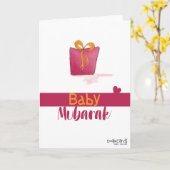 Gefeliciteerd - Pasgeborene in een cadeaudoos Kaart (Gele Bloem)
