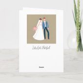 Gefeliciteerd Passen getrouwd | Gepersonaliseerd Kaart (Achterkant)