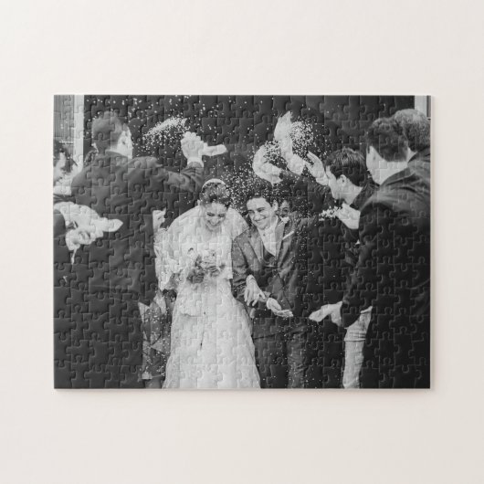 Gefeliciteerd Passen getrouwd Wedding Foto Legpuzzel (Horizontaal)