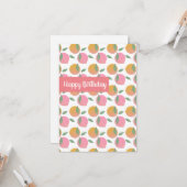 Gefeliciteerd Peaches en Oranges Fruity Kaart (Voorkant / Achterkant in situ)