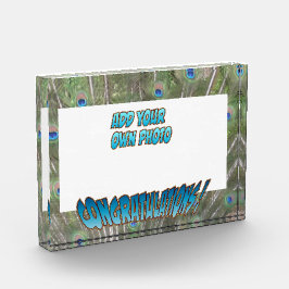 Gefeliciteerd Peacock F. Blue Cust. Fotoblok