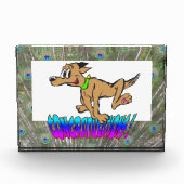 Gefeliciteerd Peacock Feathers Colour Photo Block Fotoblokken (Voorkant)