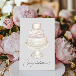 Gefeliciteerd Pearl Wedding Cake Kaart