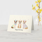 Gefeliciteerd Pembroke Welsh Corgi Honden Kaart (Gele Bloem)